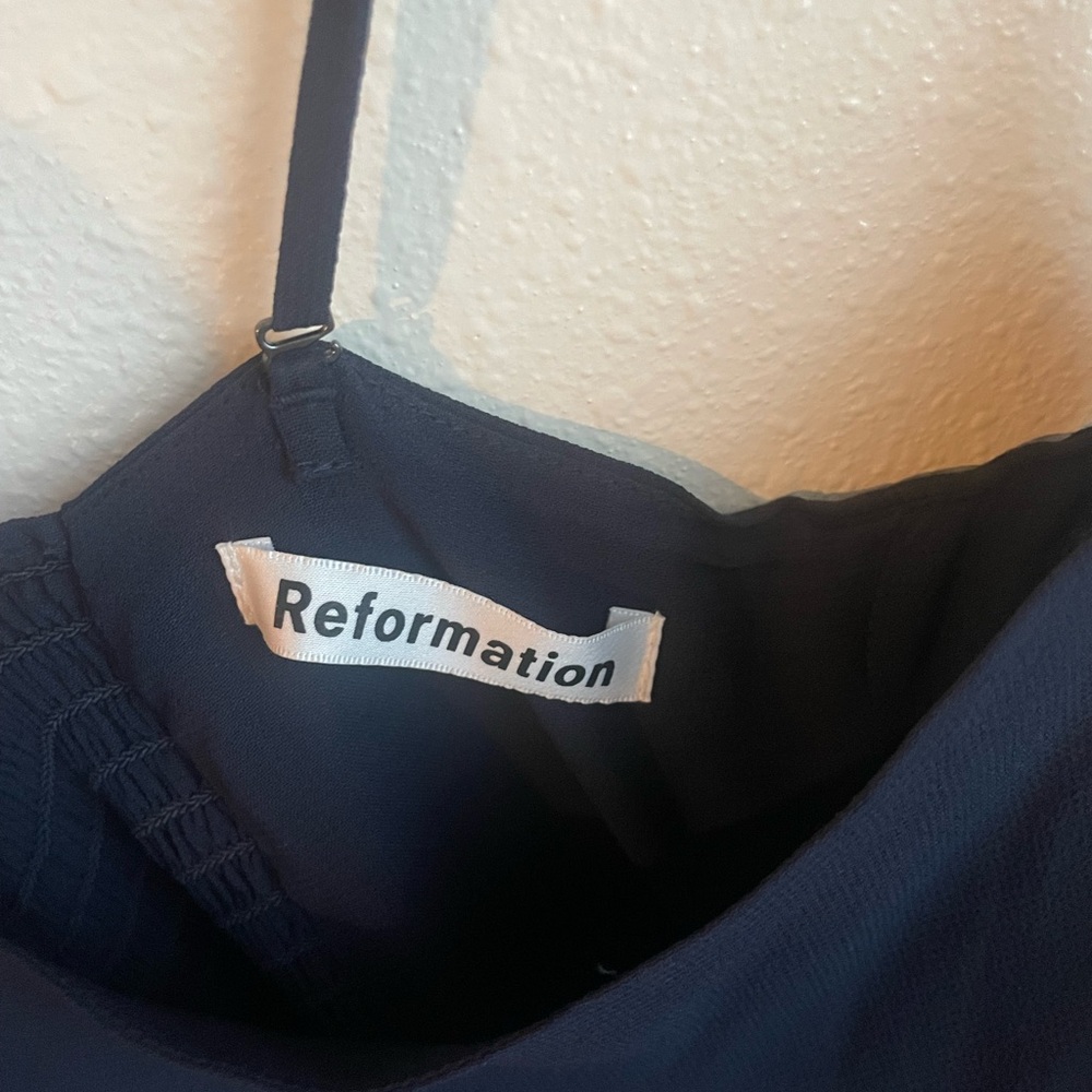 Reformation Ingrid Dress - Navy - Picture 2 of 6
